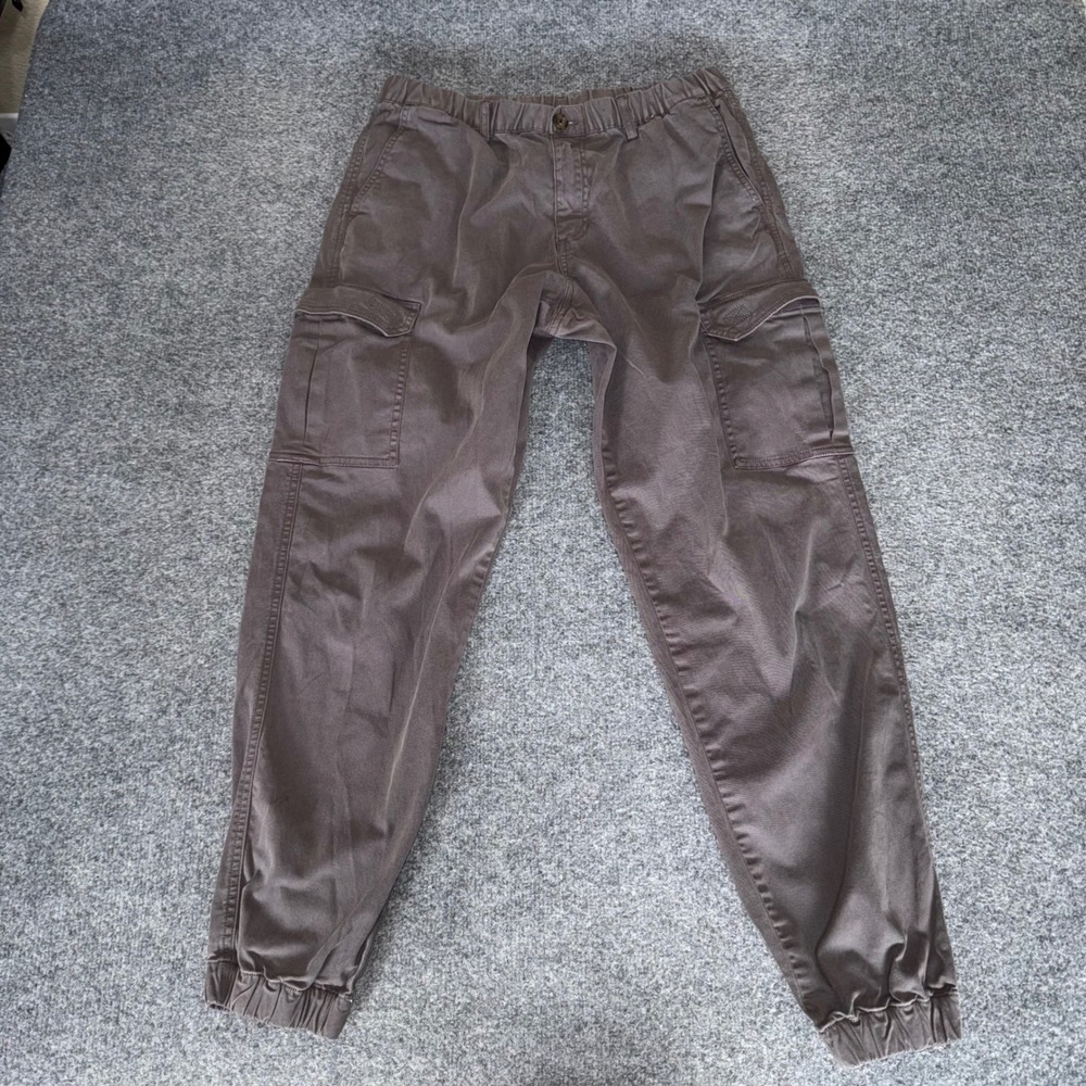 Bearbottom Clothing Mens Jogger Pants Gray Large‎ 32x30 Casual Utility Stretch